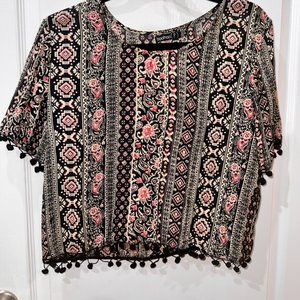 Boohoo Aztec/Bohemian Shirt